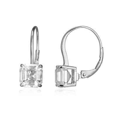 Orecchini in argento con Topazio Bianco