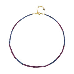 Collana in argento con Zaffiro della Birmania