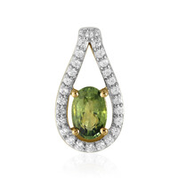 Ciondolo in oro con Zaffiro Verde Acacia del Queensland (Mark Tremonti)