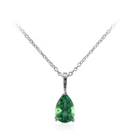 Collana in argento con Topazio Verde Farfalla