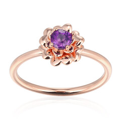 Anello in argento con Ametista Zambiana
