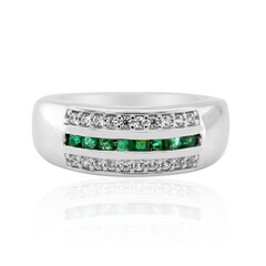 Anello in argento con Smeraldo Zambia