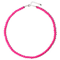 Collana in argento con Perla di Lava Rosa
