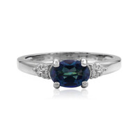 Anello in argento con Topazio Nettuno
