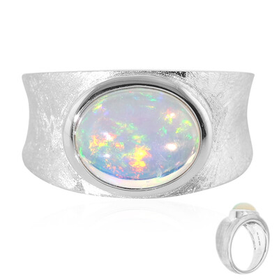 Anello in argento con Opale di Welo