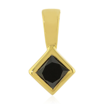 Ciondolo in argento con Diamante Nero