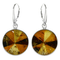 Orecchini in argento con Ambra Baltica
