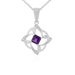 Collana in argento con Ametista Zambiana