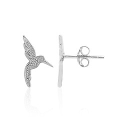 Orecchini in argento con Diamante I3 (I)