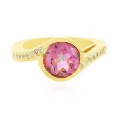 Anello in argento con Quarzo Rosso Oriente