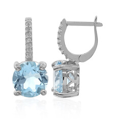 Orecchini in argento con Topazio Blu Cielo