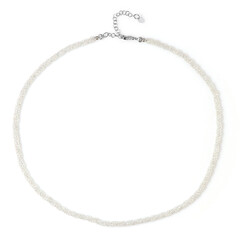 Collana in argento con Topazio Bianco