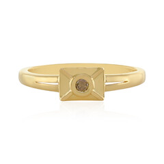 Anello in argento con Diamante Champagne I3