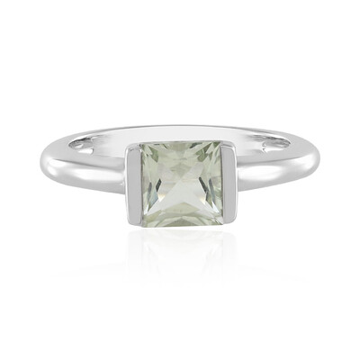 Anello in argento con Ametista Verde