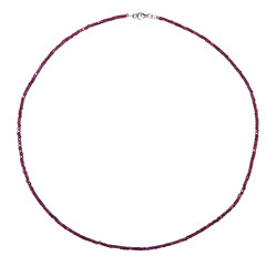 Collana in argento con Rubino del Madagascar