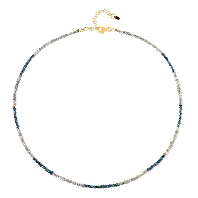 Collana in argento con Diamante Blu