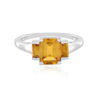 Anello in argento con Citrino