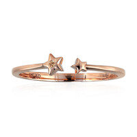 Anello in oro con Diamante Rose de France SI1 di Argyle