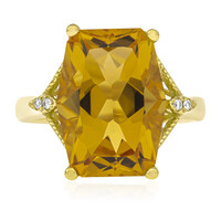 Anello in oro con Citrino