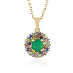 Collana in argento con Smeraldo Socoto