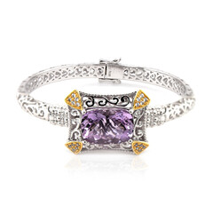 Bracciale in argento con Ametista Rose de France (Dallas Prince Designs)
