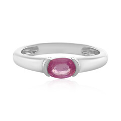 Anello in argento con Zaffiro Rosa del Madagascar