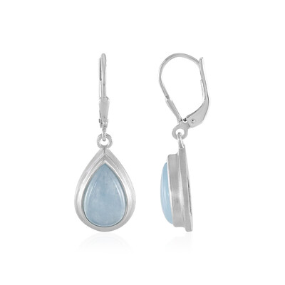 Orecchini in argento con Acquamarina (MONOSONO COLLECTION)