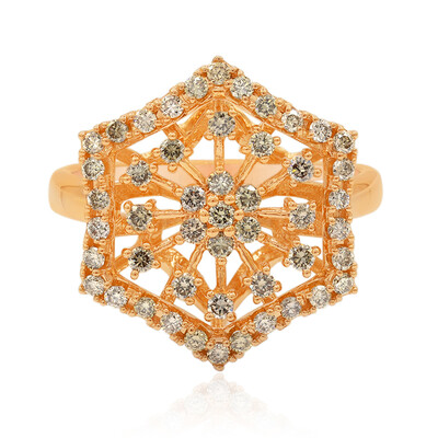 Anello in oro con Diamante Rose de France SI1 di Argyle (Annette)