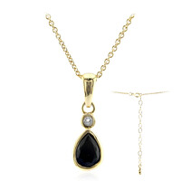 Collana in argento con Spinello Nero