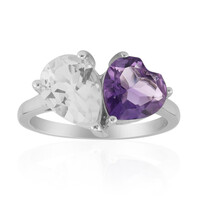 Anello in argento con Topazio Bianco