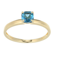 Anello in argento con Topazio Blu Londra