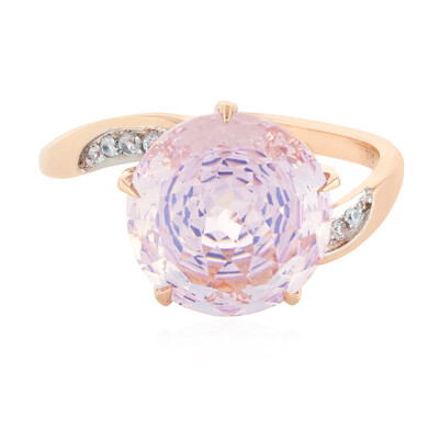 Anello in oro con Quarzo Lavanda (PHANTASIA)