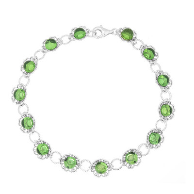 Bracciale in argento con Ambra Verde Colombiana (dagen)