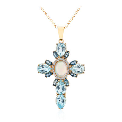 Collana in argento con Opale di Welo