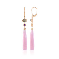 Orecchini in argento con Calcedonio Lavanda (KM by Juwelo)