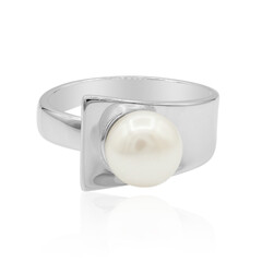 Anello in argento con Perla di Acqua Dolce (TPC)