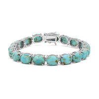 Bracciale in argento con Turchese