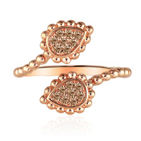 Anello in oro con Diamante Rose de France SI1 di Argyle
