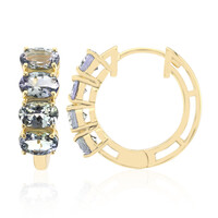 Orecchini in oro con Tanzanite (non riscaldata)