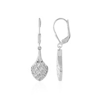 Orecchini in argento con Diamante I4 (J)