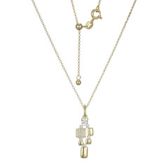 Collana in argento con Topazio Bianco (Adela Silber)
