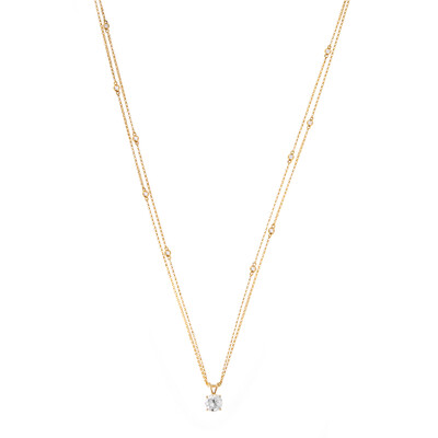 Collana in oro con Diamante SI2 (H) (CIRARI)