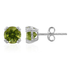 Orecchini in argento con Peridoto della Birmania