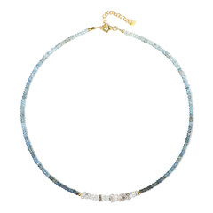 Collana in argento con Acquamarina Santa Maria