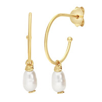 Orecchini in argento con Perla d'Acqua Dolce Bianca