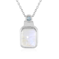 Collana in argento con Pietra di Luna Blu (KM by Juwelo)