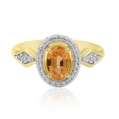 Anello in oro con Spessartina (Tenner Diniz)