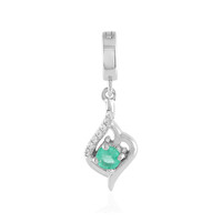 Ciondolo in argento con Smeraldo Russo