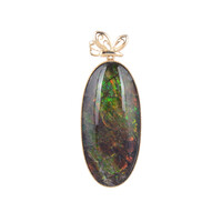 Ciondolo in oro con Ammolite