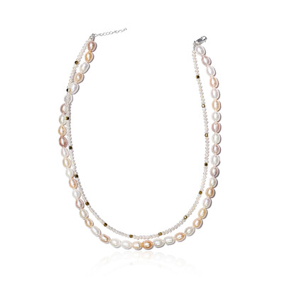 Collana in argento con Perla di Acqua Dolce (TPC)